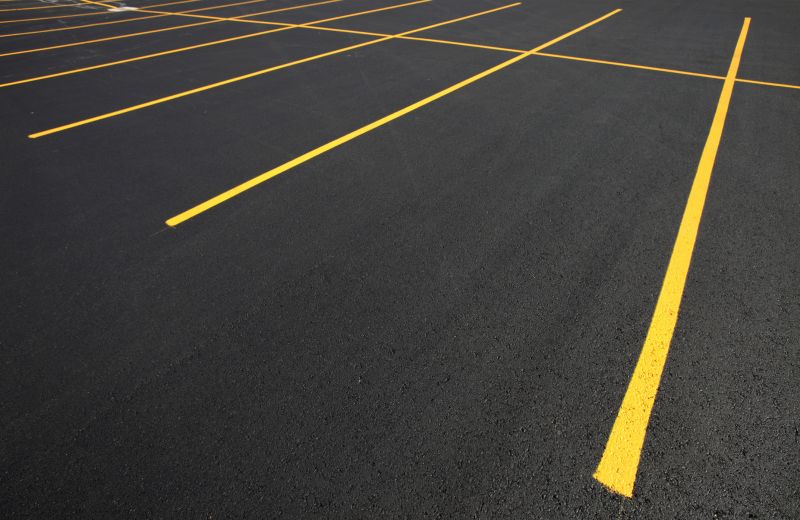 Sealcoated Parking Lot