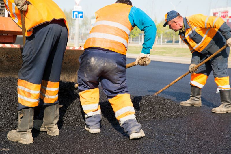 Patterned Asphalt Installation