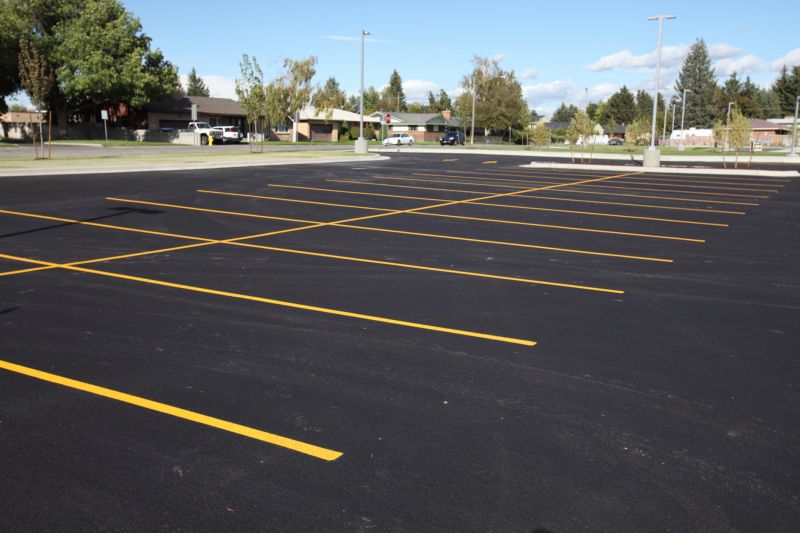 Patterned Asphalt Installation